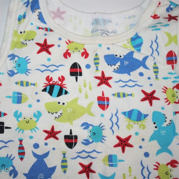 🦈18M Shark Ocean Crab Animals Fish Tank Top Cute! - Picture 6 of 7